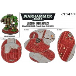 Sector Imperialis: socles ronds de 60mm et socles ovales de 75mm et 90mm