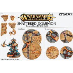 Shattered Dominion: socles ronds de 40 et 65mm