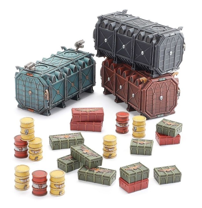 Conteneurs Blindés Munitorum | Warhammer 40k Décors | VPC Forges
