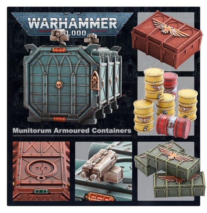 Conteneurs Blindés Munitorum | Warhammer 40k Décors | VPC Forges