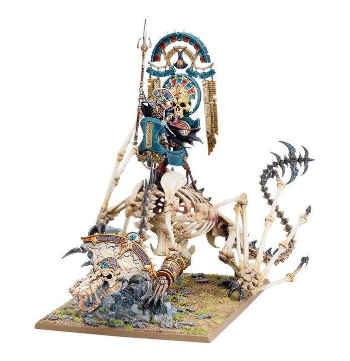 Roi des Tombes sur Dragon d'Os Nécrolithe | Warhammer Age of Sigmar | VPC Forges