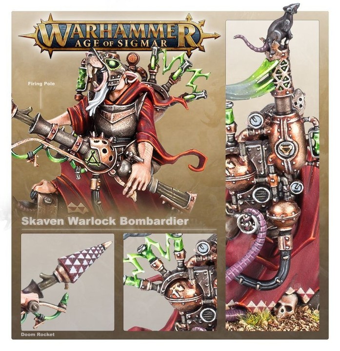 Saboteur Technomage Skaven, héros explosif Skavens | VPC Forges