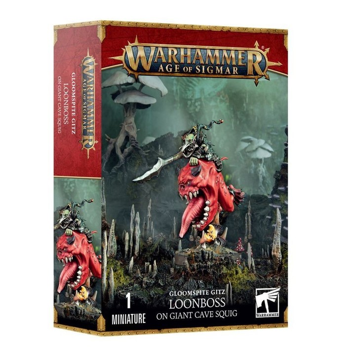 Loonboss sur Giant Cave Squig - Gloomspite Gitz