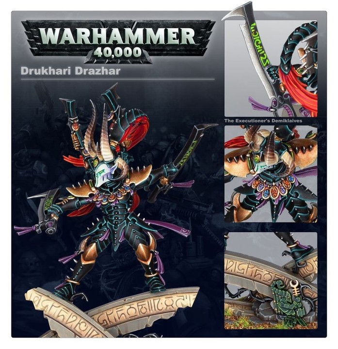 Drukhari Drazhar Maître des Lames | Figurine Warhammer 40k | VPC Forges