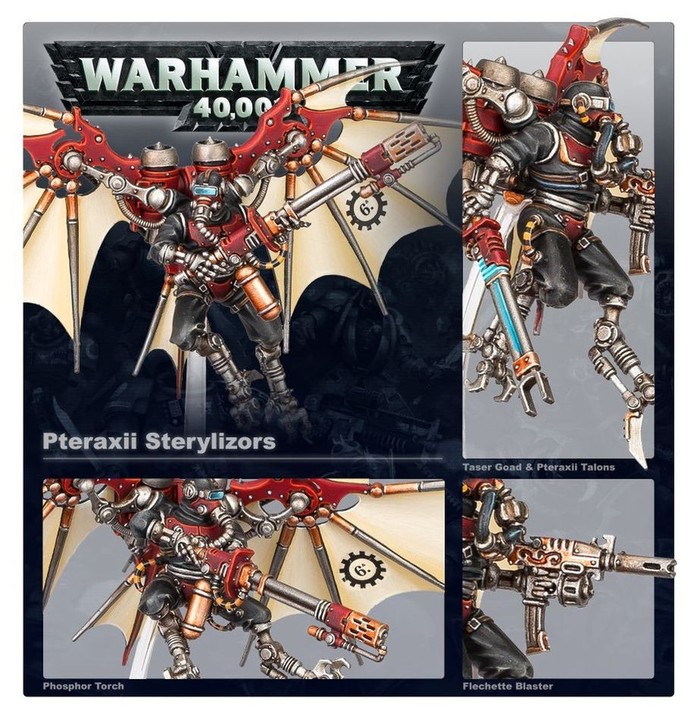 Adeptus Mechanicus Pteraxii Sterylizors | Warhammer 40,000 | VPC Forges