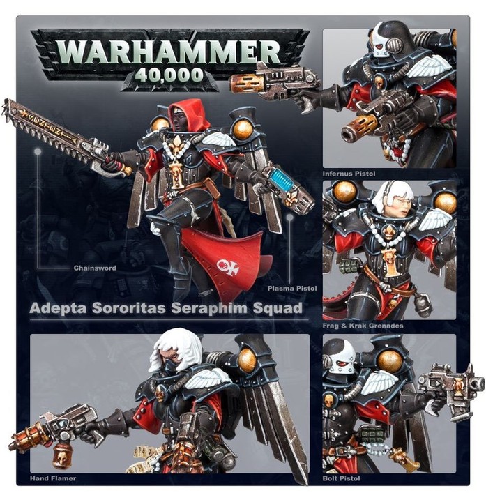 Escouade de Séraphines – Adepta Sororitas, Sisters of Battle | VPC Forges