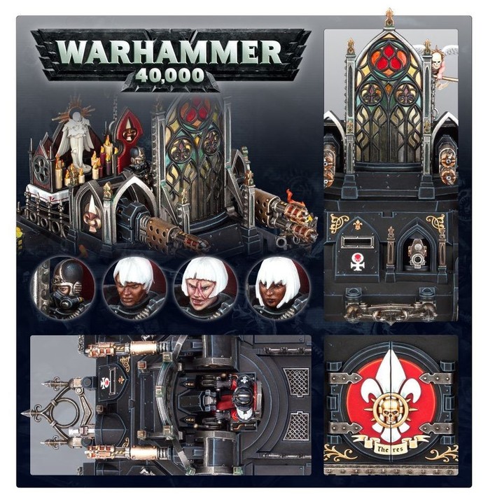 Immolator Adepta Sororitas – Transport d’assaut Warhammer 40K | VPC Forges