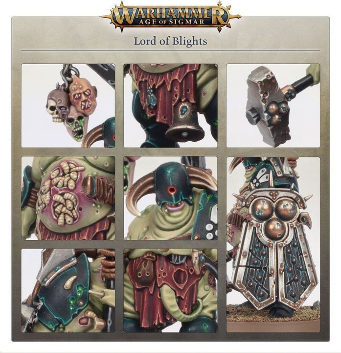 Nurgle Rotbringers Lord of Blights | Héros Maggotkin & Chaos | VPC Forges