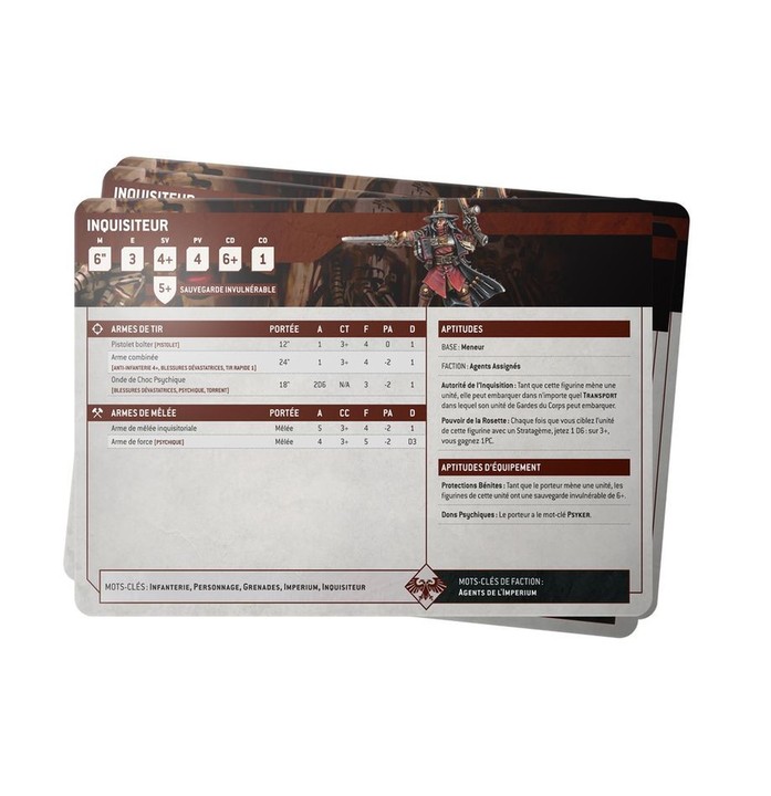 Cartes Techniques : Agents de l’Imperium (Français)