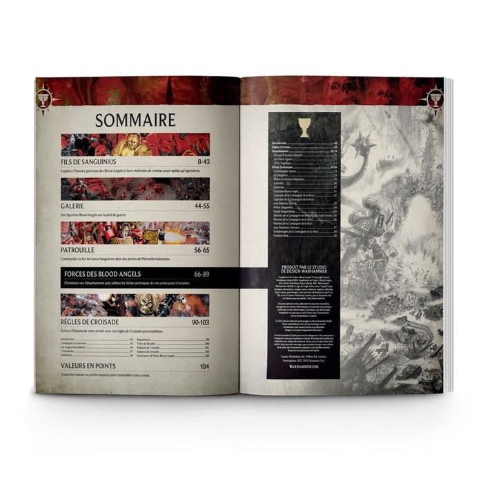 Supplément de Codex: Blood Angels (V10)