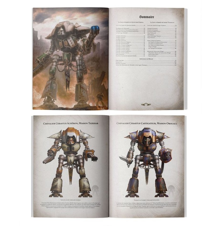 Liber Questoris: Livre d'Armée Chevaliers et Titans - The Horus Heresy