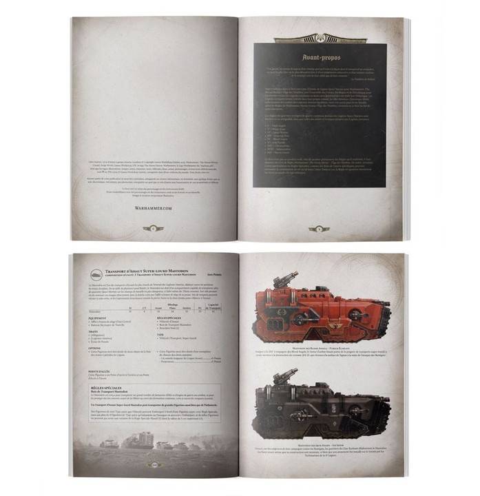 Liber Astartes: Livre d'Armée Legions Astartes Loyalistes - The Horus Heresy