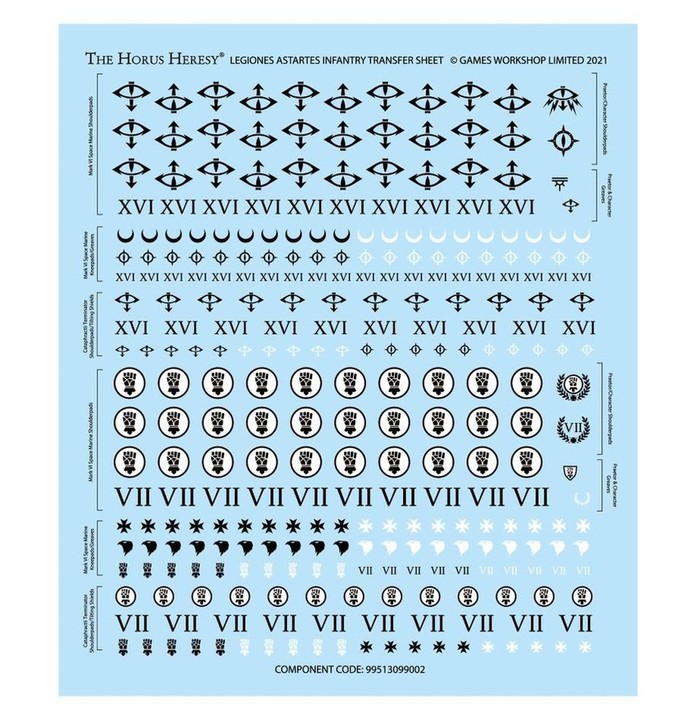 Terminator Tartaros Squad - Legiones Astartes Décalcos