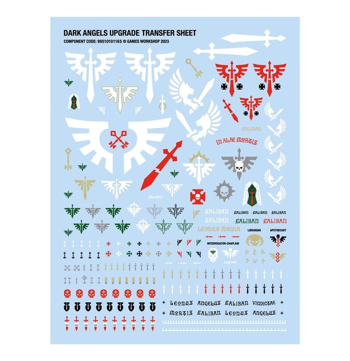 Améliorations et Décalcos: Dark Angels