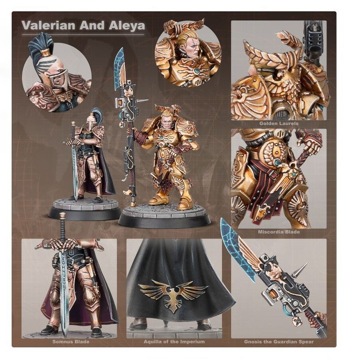 Talons of the Emperor: Valerian et Aleya Warhammer 40k | VPC Forges