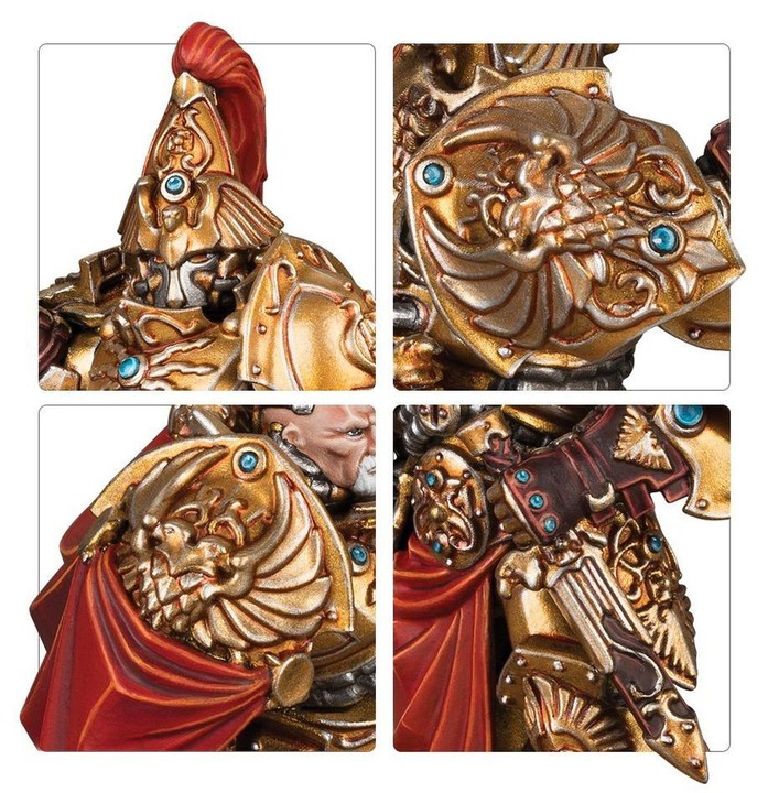 Vexilus Praetor et 4 Custodians Adeptus Custodes | VPC Forges