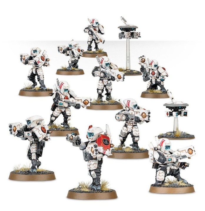 Équipe d’Attaque Guerriers de Feu T’au 40K | VPC Forges