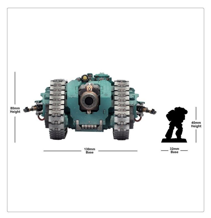 Char de Siège Lourd Typhon, canon Dreadhammer et Legiones Astartes | VPC Forges