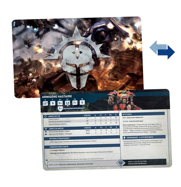 Cartes Techniques: Imperial Knights (V10)