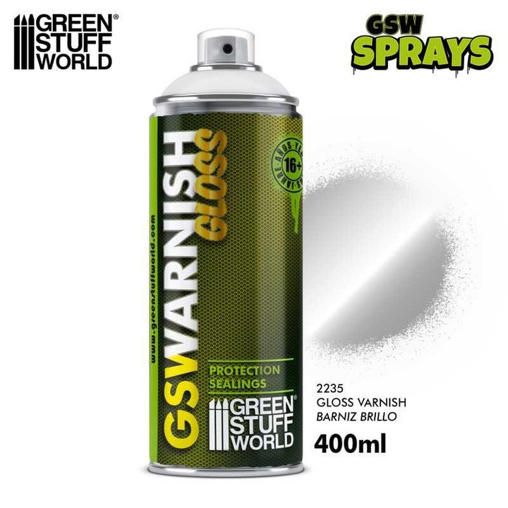 Vernis Brillant GSW en SPRAY 400ml