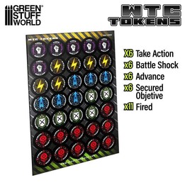 Jeu de 35 jetons Wh40k compatibles - 10e édition