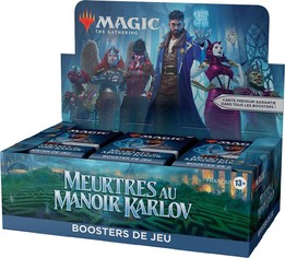 Meurtres au manoir Karlov - Boite de 36 boosters de jeu en Français