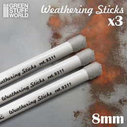 Pinceaux pour Weathering 8mm x3