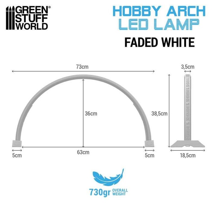 Lampe LED Hobby Arch - Faded White