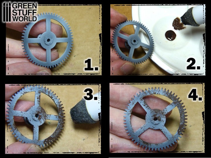 Pinceaux pour Weathering 8mm x3