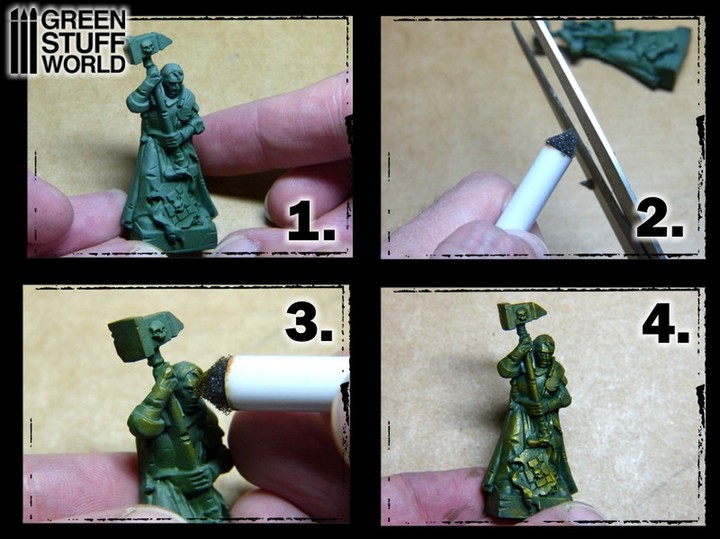 Pinceaux pour Weathering 8mm x3