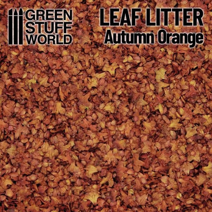 Feuilles Naturelles Grandes - Orange Automne