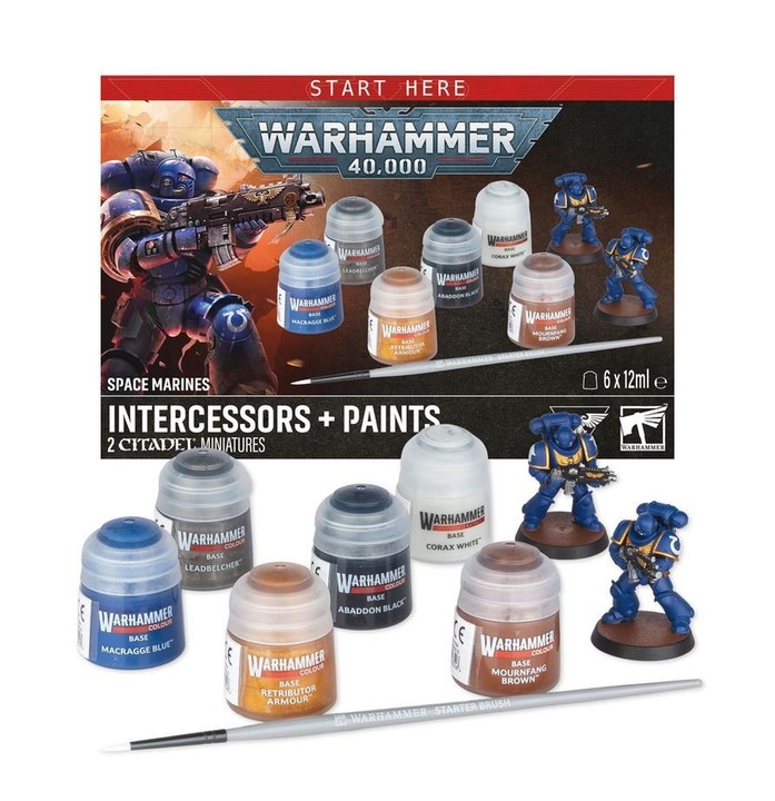Space Marines: Intercessors + Set de Peinture