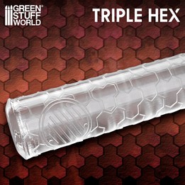 Rouleaux texturés - Hexagones Triple