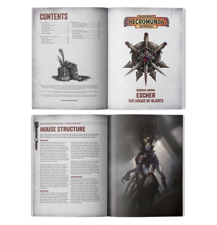 Underhive Journal Escher House of Blades | VPC Forges