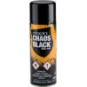 Bombe aérosol de 400ml de peinture noire Chaos Black