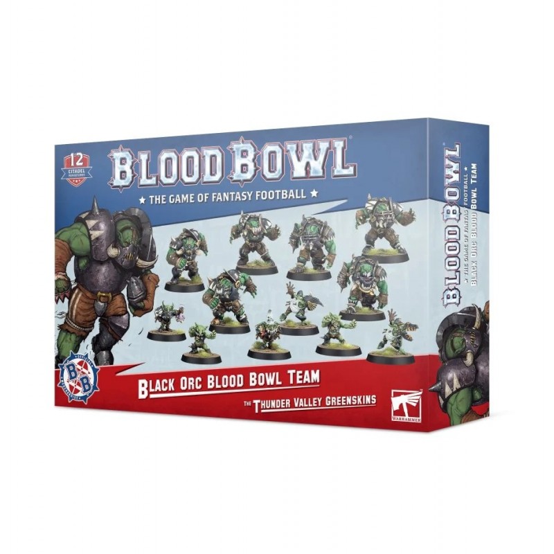 Équipe d'Orques Noirs: les Thunder Valley Greenskins - Blood Bowl