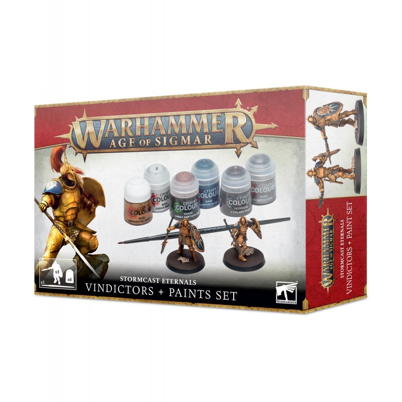 Vindictors Éternels de l'Orage + Set de Peinture Warhammer Age of Sigmar Dominion