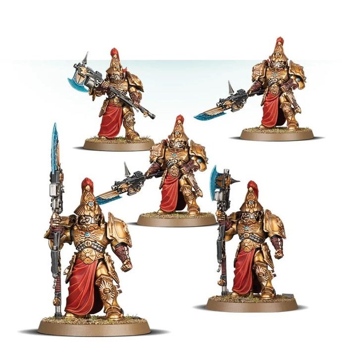 Vexilus Praetor et 4 Custodians Adeptus Custodes | VPC Forges
