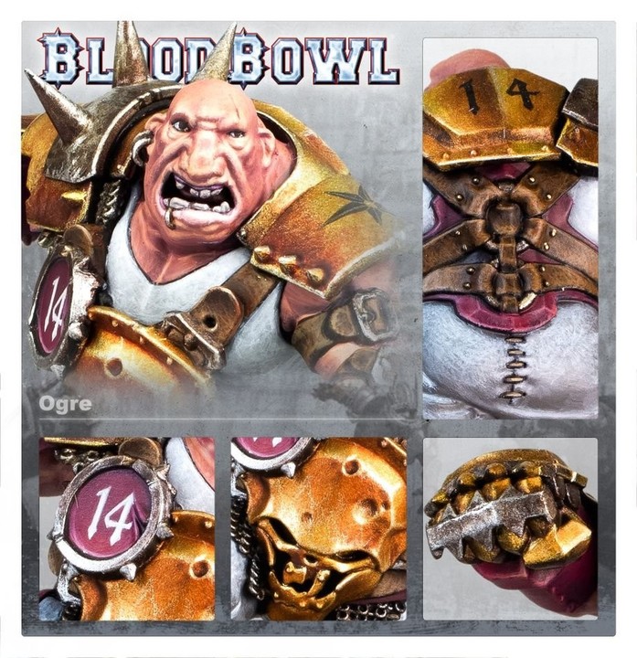 Blood Bowl Ogre - Figurine pour Équipes Humaines | VPC Forges
