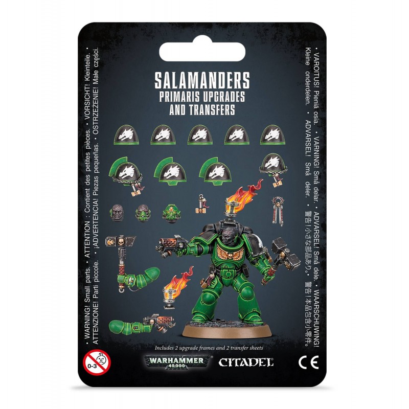 Améliorations et décalcomanies Salamanders Primaris