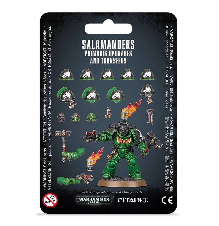 Améliorations et décalcomanies Salamanders Primaris